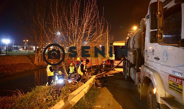 Saski ekipleri gece boyunca altyapı mesaisini sürdürdü