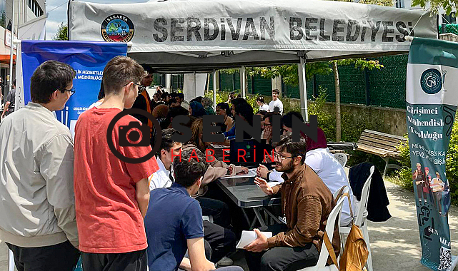 Kariyer çadırları lise öğrencileri için kuruldu