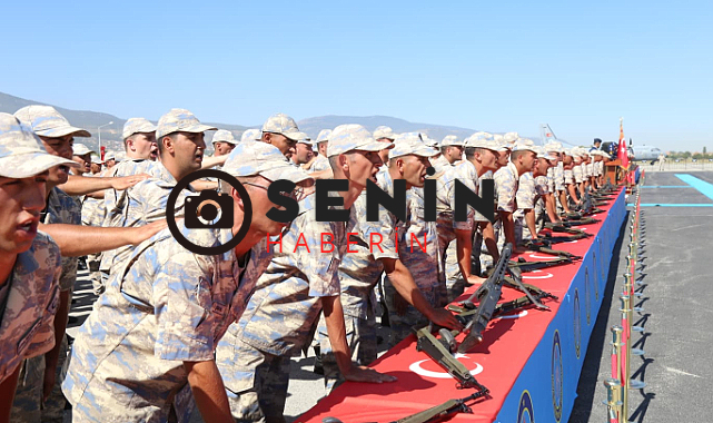 Kütahya Hava Er Eğitim Tugay Komutanlığı'nda 2025-3A dönem yükümlü erler için yemin töreni Yapıldı