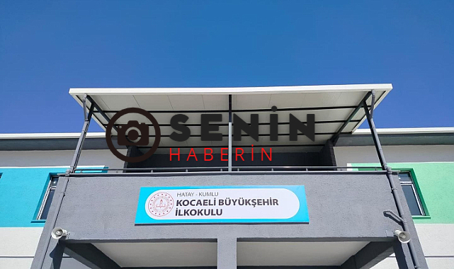 Kocaeli Büyükşehir’in Hatay’da yaptırdığı okul açılıyor