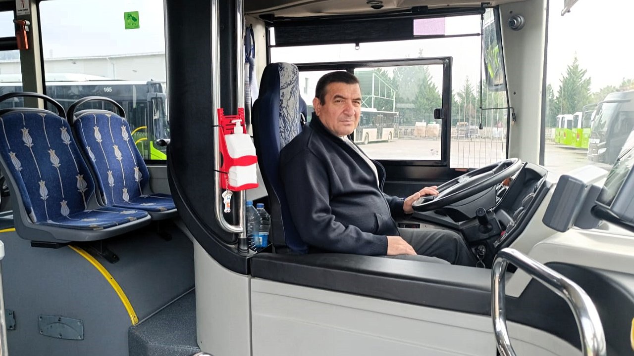 Büyükşehir otobüs şoföründen duyarlı davranış