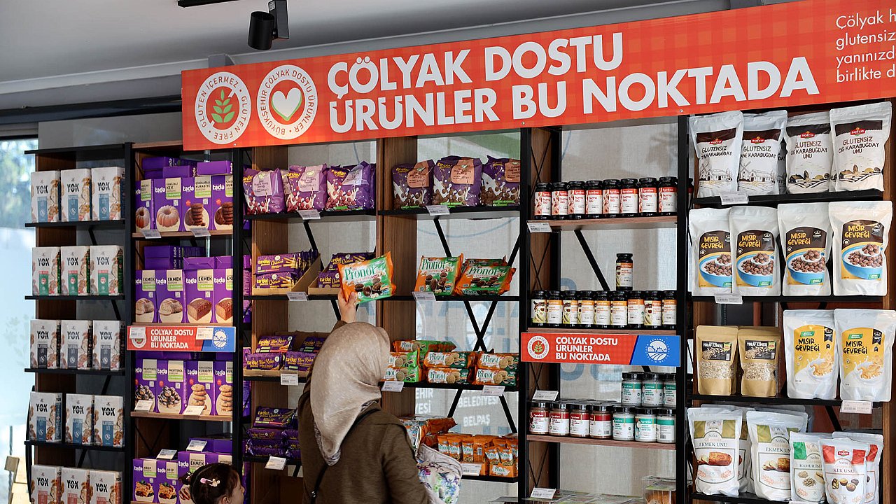 Glütensiz ürünler Büyükşehir'le tek noktada
