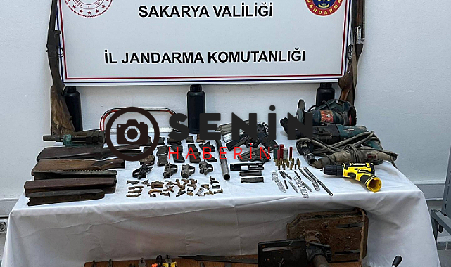 Sakaryanın Ferizli İlçesinde Kaçak Silah Tamircisine İl Jandarmadan Operasyon
