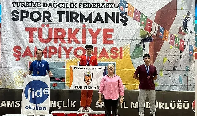 İnegöl Belediyesporlu Sporculardan, Spor Tırmanışta Türkiye Dereceleri