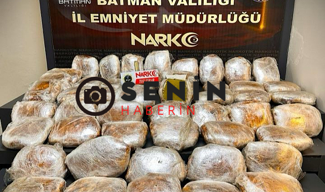 Batmanda Durdurulan Araç İçinde 56 Kilo Toz Esrar