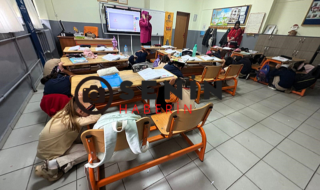 Kartepe’deki okullarda afet eğitimi ve tatbikatı