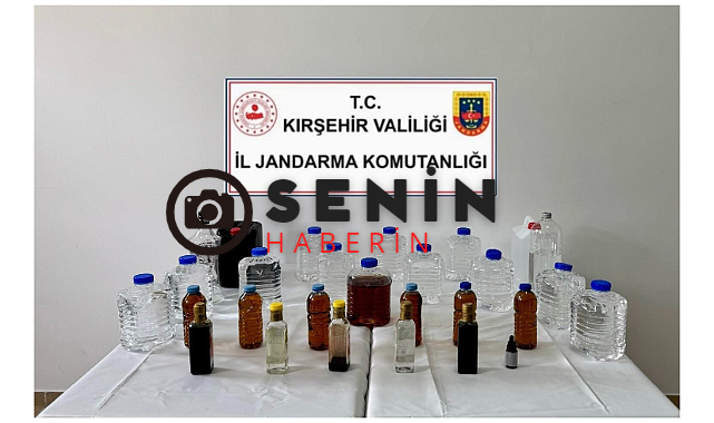 Kırşehirde Piyasaya Kaçak Alkolü Piyasaya Sürmeden Yakalandı.