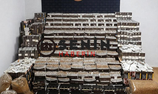 Sivasta Tütün Satan İş Yerlerinede Yapılan Aramada Kaçak Tütün Yakalandı