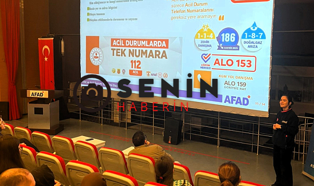 SUBÜ öğrencileri afet bilinci eğitimi aldı