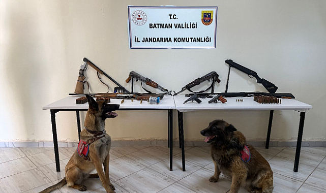 Batman Sasonda Çok Sayıda Silah Ele Geçirildi !