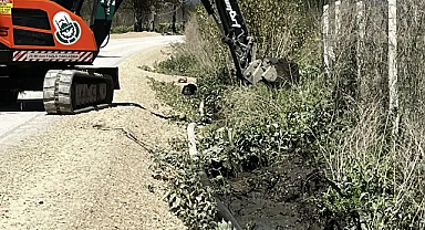 İnegöl Cerrah'ta 5 Km'lik Sulama Kanalı Temizlendi