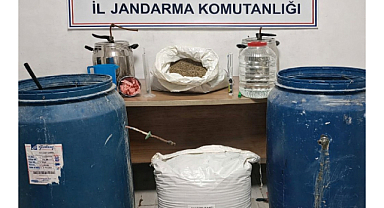 Kırşehirde Kaçak İçki İmalatı Yapan Vatandaş Yakalandı.