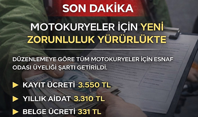 Moto Kuryeler İçin Yeni Düzenleme