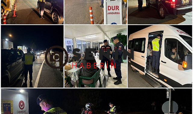 Çanakkale Jandarma 12 İlçede Huzur Operasyonu Yaptı.