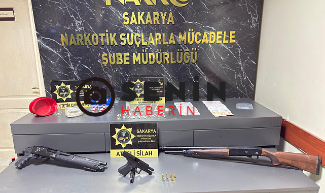 Sakaryanın Erenler İlçesinde Yakalanan Uyuşturucu Satıcısından Uyuşturucudan Silaha Ne Ararsanız Bulundu