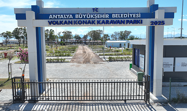 Antalya Büyükşehir Belediyesi'nden Lara'ya yeni karavan parkı
