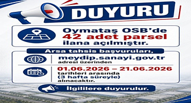 Batman Oymataş OSB de Arsa Tahsisleri Başladı