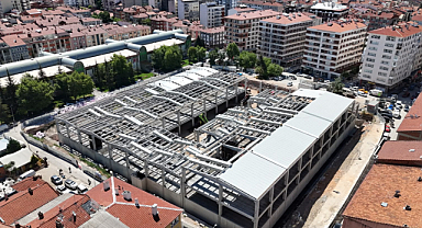 Eskişehir Kurtuluş Pazar Yeri İnşaatı Devam