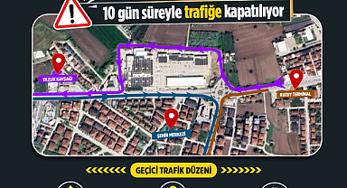 Adapazarında Eski Kipa Kavşağı 10 gün süreyle trafiğe kapatılıyor