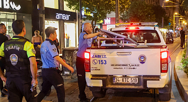 Büyükşehir zabıtasından kaldırım işgallerine sıkı denetim