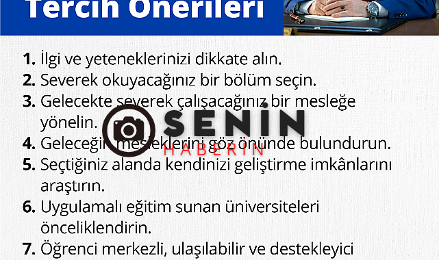 SUBÜ Rektörü Sarıbıyık’tan Üniversite adaylarına tercihi önerileri