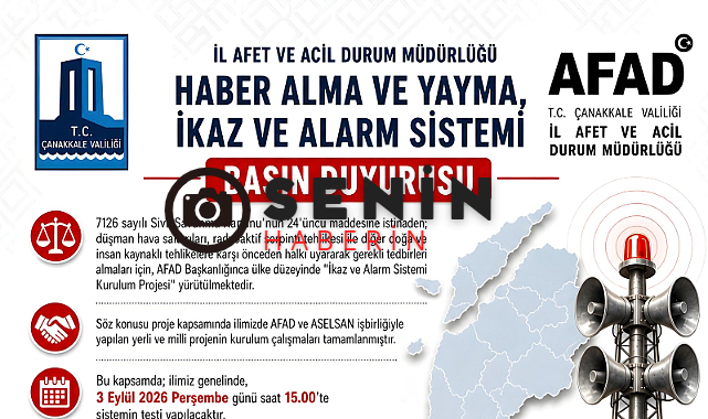 Çanakkale Afet ve Acil Durum Müdürlüğü Çanakkalelileri Uyardı
