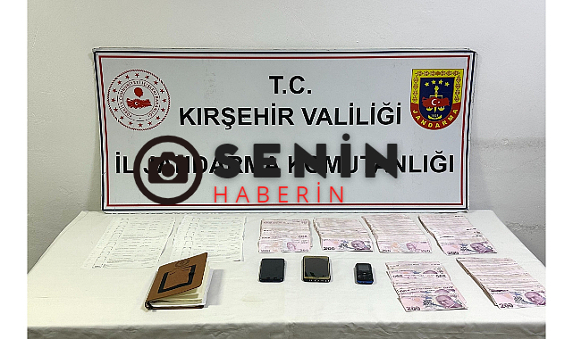 Kırşehir İl Jandarma Komutanlığından Tefeci Baskını
