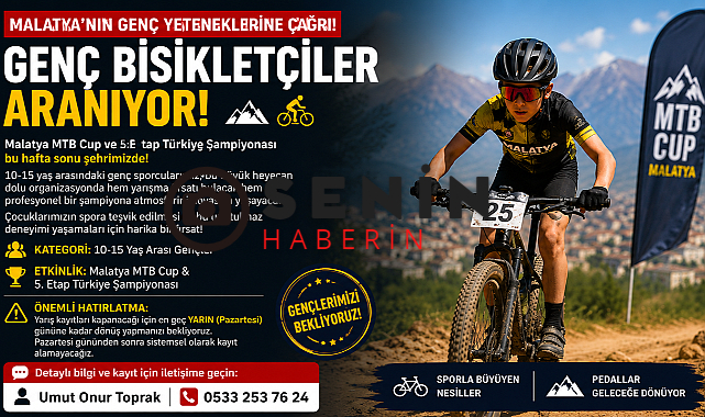 Malatya'da Genç Bisikletçiler Aranıyor: Türkiye Şampiyonası İçin Kayıtlar Başladı